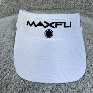 Maxfli Golf Embroidered Logo Tour Adjustable Visor White/Black New tags